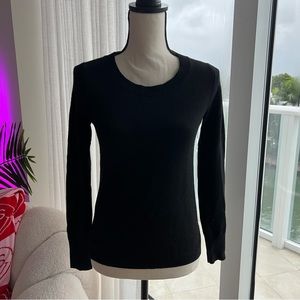 J. Crew Black Long Sleeve Cashmere Women’s Sweater | XXS